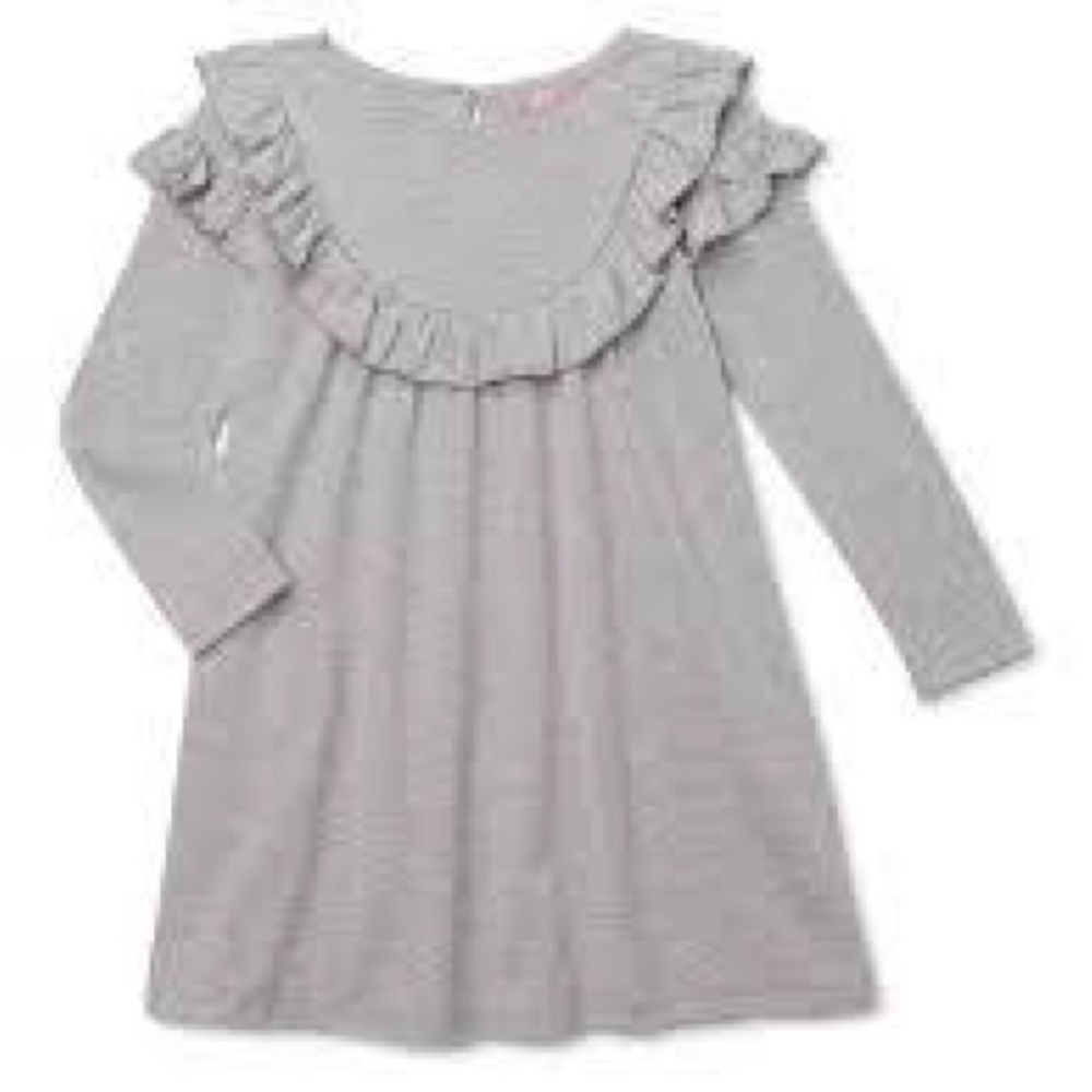NWT Mila & Emma Exclusive Girls Flutter Ruffle Long Sleeve Dress size XXL (18)